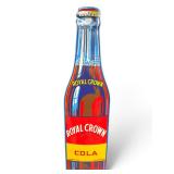 1952 Tin Royal Crown Cola embossed bottle sign o