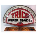 Vintage Trico wiper blade bubble glass thermometer