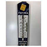 Antique Fatima cigarettes porcelain thermometer