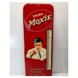 1952 original drink Moxie tin thermometer