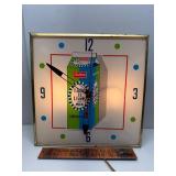 Vintage Sealtest milk lighted clock