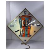 Vintage ICEE drink Pam lighted clock