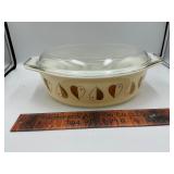 Pyrex golden hearts casserole dish