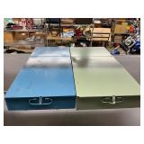 2 metal boxes