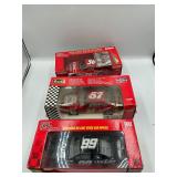 3 die cast cars