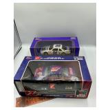 2 die cast race cars
