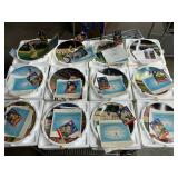 12 baseball collectors plates