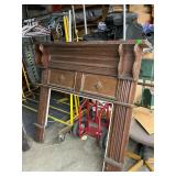 Antique mantle 60ï¿½ wide 57 high