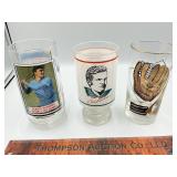Lou Gerigh,Bob Griese and Stan Musial glasses