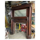 Antique mantle 60ï¿½ wide 82ï¿½ high