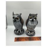 Plastic owls