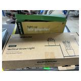Grow light and planter
