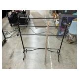 Metal quilt rack