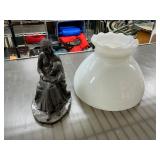 Figure and lamp shade