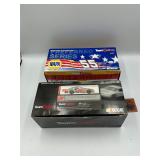 2 die cast race cars