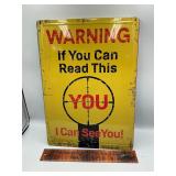 Metal sign