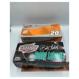 2 die cast race cars