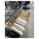 30 wooden hangers