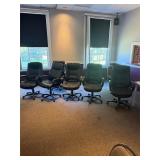 5 conference chairs ï¿½ black frame