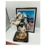The Lone Ranger picture and statue