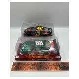 2 die cast race cars