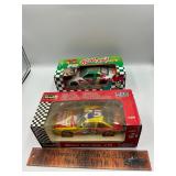 2 die cast race cars