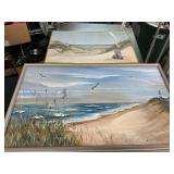 Paint on board and print