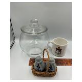 Jar, cup and shakers