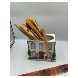 Wooden utensils and bowls