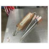 Scale and screw drivers