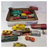 18 Toy Cars & Trailers. Tootsie, Hot Wheels,