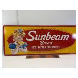 30' 1969 sunbeam bread embossed tin sign