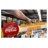 44.5' wood Coca Cola sign