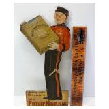 Antique Phillip morris cardboard standup