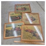 5 Framed Dearborn Ads