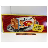 1957 Sunbeam bread tin embossed sign