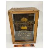 Antique Sauer's extract cabinet