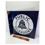 18' Bell system porcelain flange sign