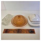 3 Butter Dishes