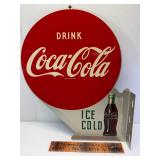 1951 Coca Cola flange sign original