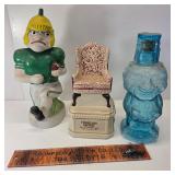 3 Decanters. 1 High Point Furniture Capitol