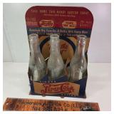 Pepsi 6 Pack. 3 straight sided Charlotte Bottles