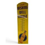 40.25' wishing well orange drink thermometer tin