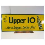 29.5' vintage Upper 10 embossed tin sign