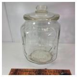 Planters Peanut Jar. Chips in lid & inside Rim