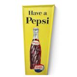 1953 Pepsi cola vertical tin sign
