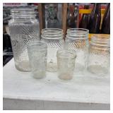 6 Jumbo Peanut Butter Jars