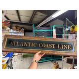 Atlantic Coast Line framed sign