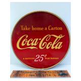 Early Coca Cola store advertising tin sign