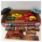 12 Rubber, plastic, & metal Cars